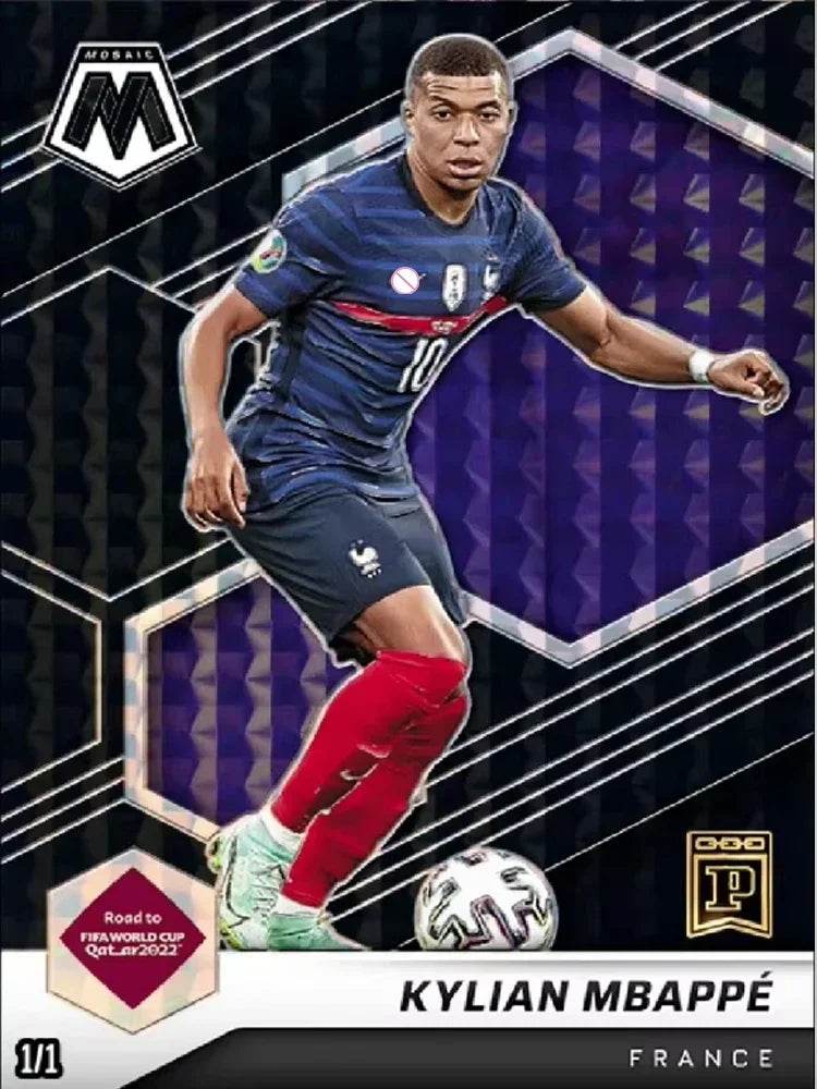 Panini collectible card laser flash DIY Messi Cristiano Ronaldo Kylian Mbappe David Beckham Card bricks Holiday gifts 1.5mmthick - AIAZ
