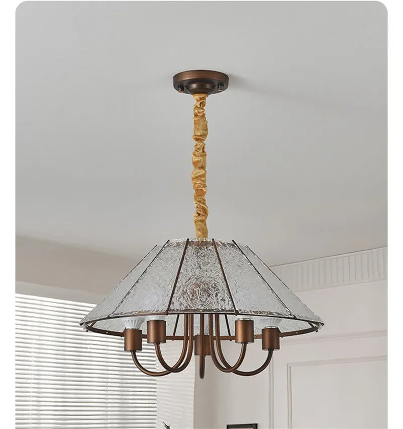 TEMOU Contemporary Restaurant Pendant Lamp French Retro Bedroom Study Villa Hotel Rooms Bar Counter Cafe  Aisle Light