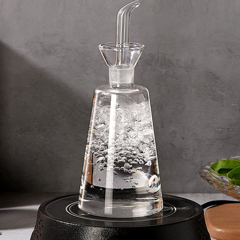 High Borosilicate Glass Oil Pot Household Leak-proof Oil Tank Seasoning Pot Household Portioning Seasoning Bottle Kitchen Tool