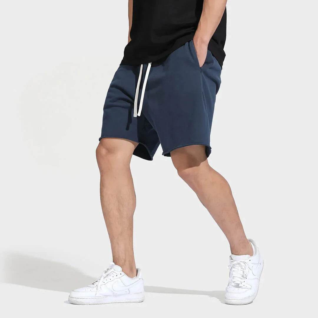 2025 New Sports Shorts Men's Summer Trend Fitness Training Zipper Pocket Four Or Five Quarter Pants Solid Color Everything - AIAZ