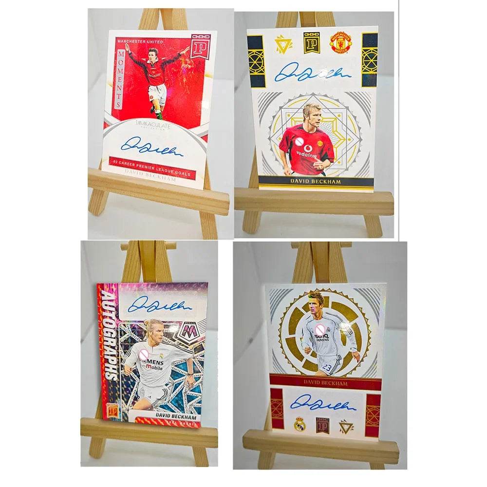 Panini collectible card laser flash DIY Messi Cristiano Ronaldo Kylian Mbappe David Beckham Card bricks Holiday gifts 1.5mmthick - AIAZ