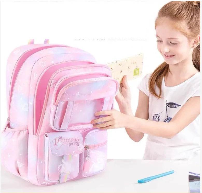 School Rolling backpack Bags school wheeled backpack for girls kids School trolley bag for girls school bag wheels for girls - AIAZ