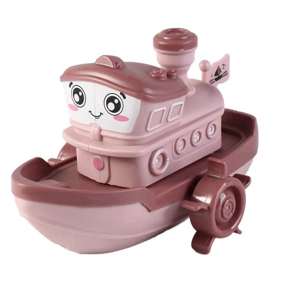 Kids Water Toys Birthday Gifts Swimming Beach Game Bath Playing Toys Clockwork Boat Wind Up Toy Baby Bath Toys Cartoon Ship Toy - AIAZ