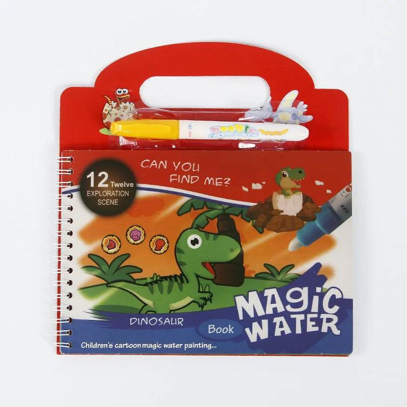 Magical Water Painting Book Toddler Early Education Toys Reusable Magic Drawing Coloring Book for Kids Children Montessori Toys - AIAZ