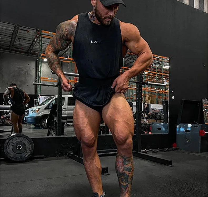 Men's Brand Summer Gym Cotton Tank Top Sleeveless Shirt Man Bodybuilding Clothing Casual Fitness Workout Running Vest Sportswear