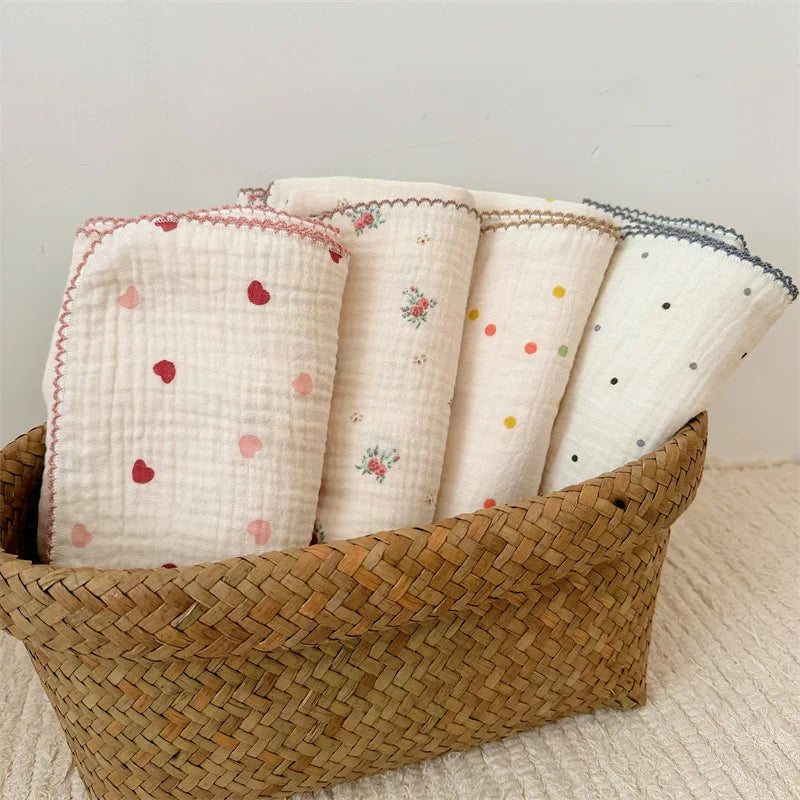 Baby Blanket Newborn Summer Muslin Swaddle Blankets Baby Wrap Cotton Soft Receiving Blankets Bedding Crib Quilt Stuff Bath Towel