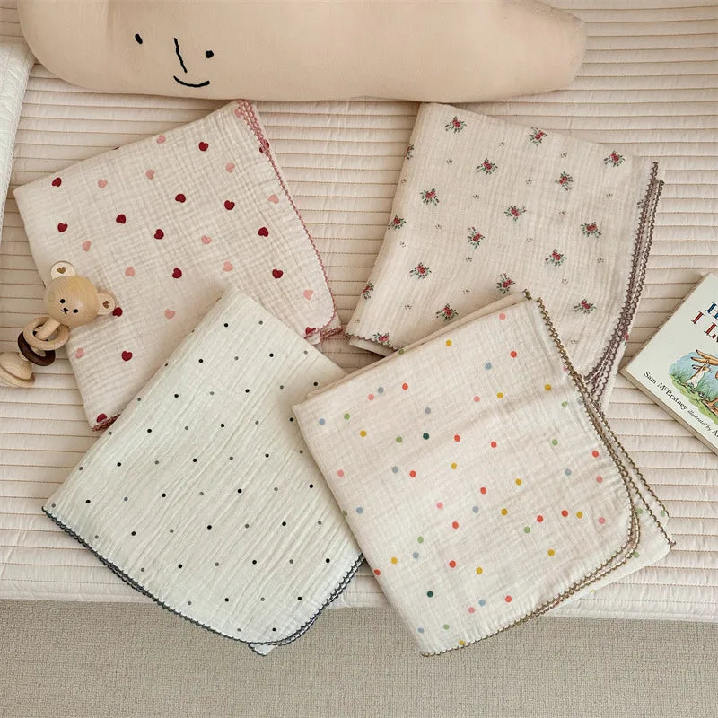 Baby Blanket Newborn Summer Muslin Swaddle Blankets Baby Wrap Cotton Soft Receiving Blankets Bedding Crib Quilt Stuff Bath Towel