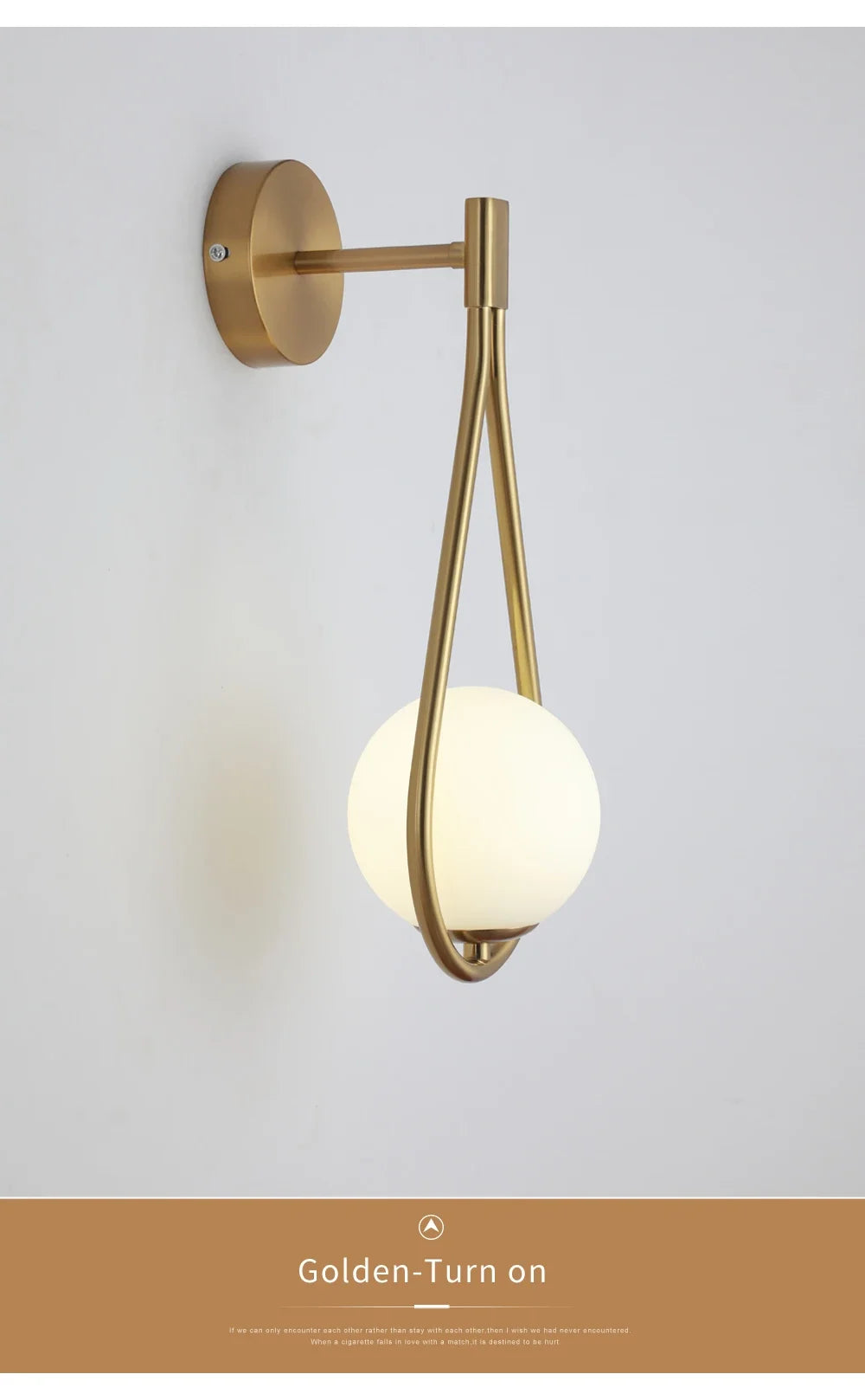 Modern LED Wall Lamps Metal Living Room Lamp Fashion Nordic Bedside Glass Wall Lamp Bedroom Decoration Lighting
