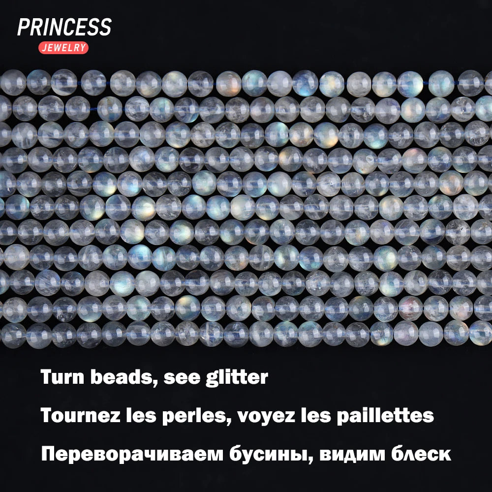 A+ Natural Madagascar Labradorite Healing Crystals Beads for Jewelry Making DIY Bracelet Necklace Accessories 4 6 7mm