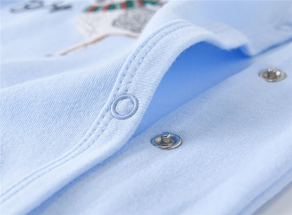 3/4 Pcs a lot Kavkas Baby Boy Rompers Newborn Cotton Girls Clothes Long Sleeve Summer Soft Jumpsuit O-neck 0-12m Onesie Clothing