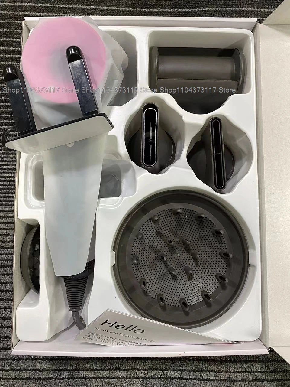 Leafless Hair Dryer New Professional With Flyaway Attachment Negative Ionic Premium Hair Dryers Multifunction Salon Style Tool