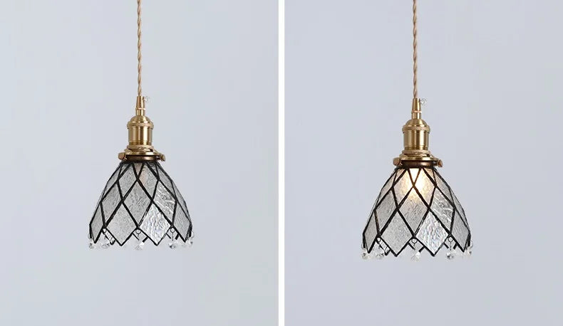 IWHD 2022 NEW Nordic Glass LED Pendant Lights Fixtures Copper Bedroom Dinning Room Restaurant Modern Hanging Lamp Lighting