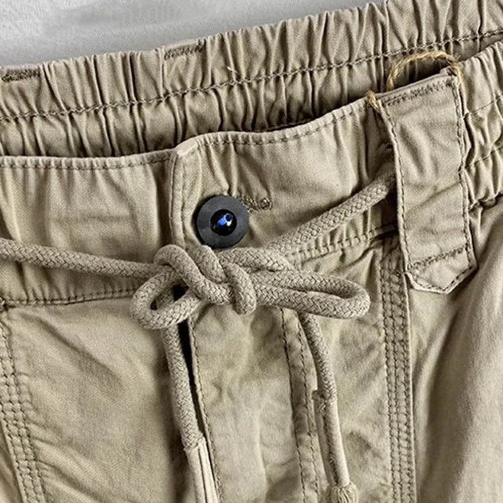 Mens Trousers Summer Cargo Pants Retro Streetwear Pockets Jogger Pants Casual Harem Trendy Fit Daily Thin Men's Clothes 2024 - AIAZ