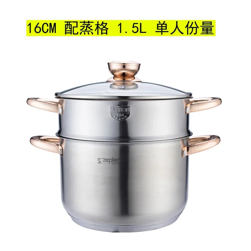 Premium Induction Cookware Set, High-Grade Inox Casseroles, Frypan, Saucepan, Kitchen Utensils & Tools, Efficient Cookware