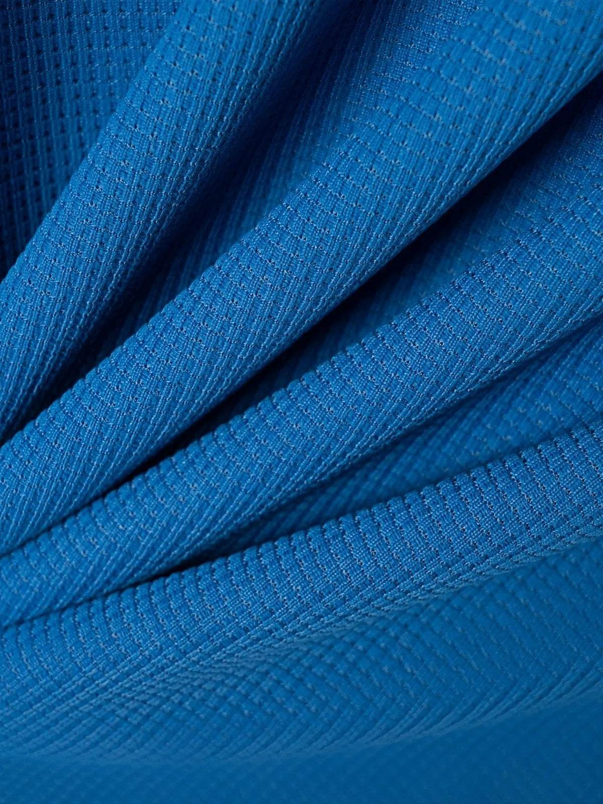 2025 Men's new summer suit Waffle collar solid color zipper short sleeve pants suit fashion casual loose sportswear - AIAZ