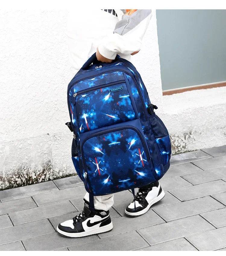 Boys Backpacks 3 Pieces Sets School Bags Large Size Bag For Teenagers Children Knapsack Big Boy Backpack Middle School Students - AIAZ