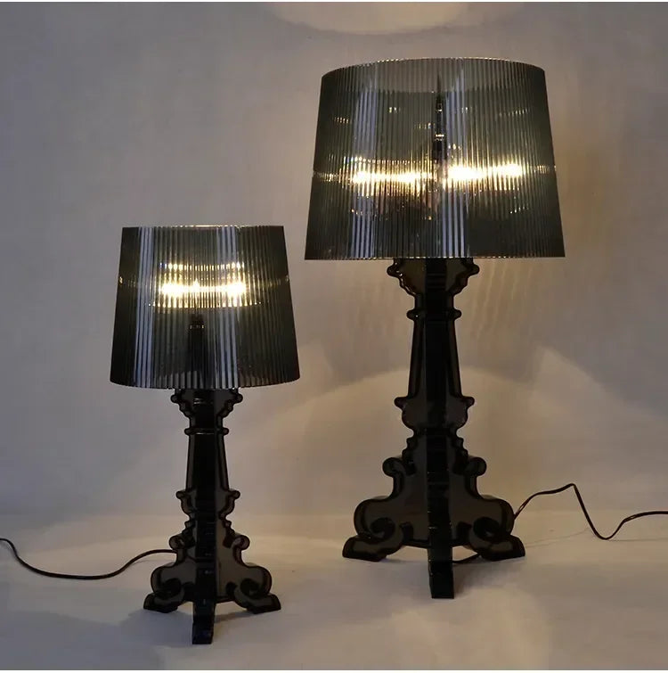 Baroque Ghost Shadow Desk Lamp Decorative Lighting for Living Study Room Bedroom Acrylic Transparent Table Lamps Room Decor