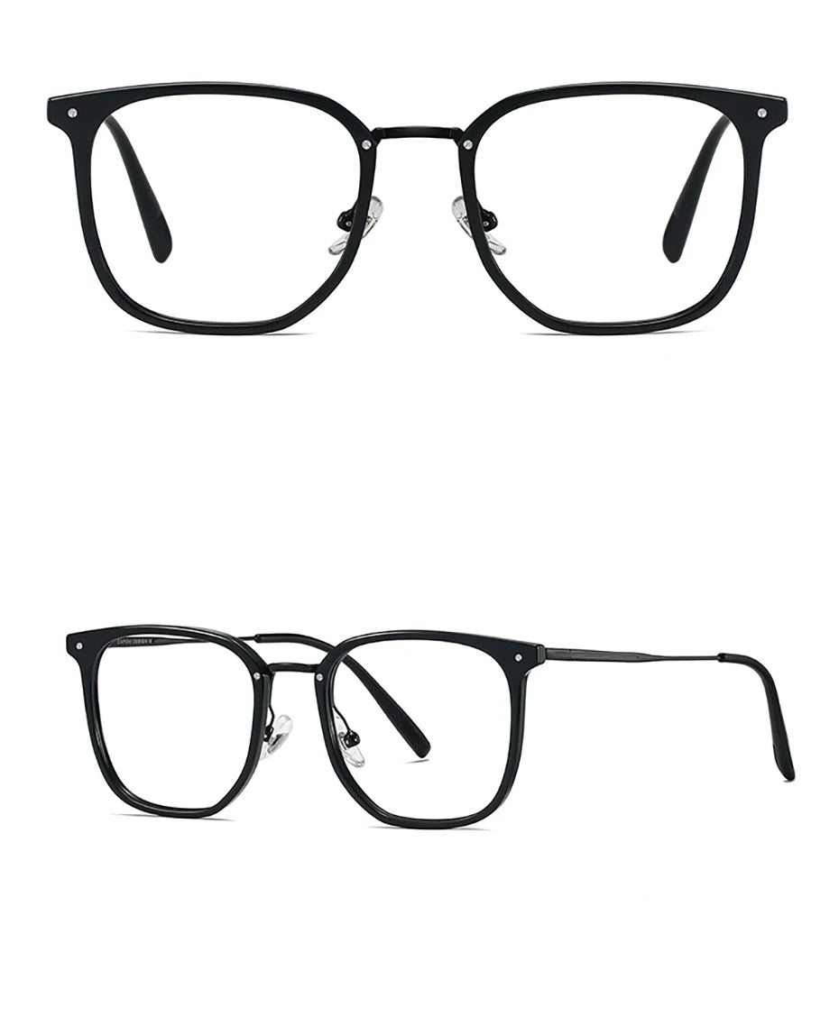 CAPONI Prescription Glasses Women Myopia Retro Light Weight Computer Anti Blue Light Glasses Photochromic Eyes Glasses PJ34022