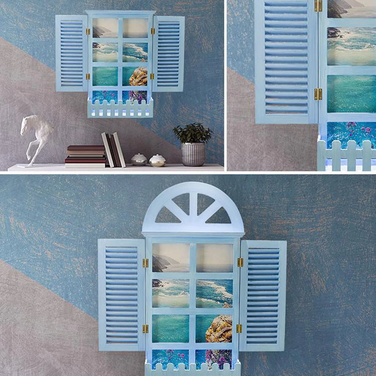 Farmhouse Window Frame Wall Decor, Rustic Wall Decoration, Living Room Fireplace Entryway Hallway Bedroom Art Home Decoration