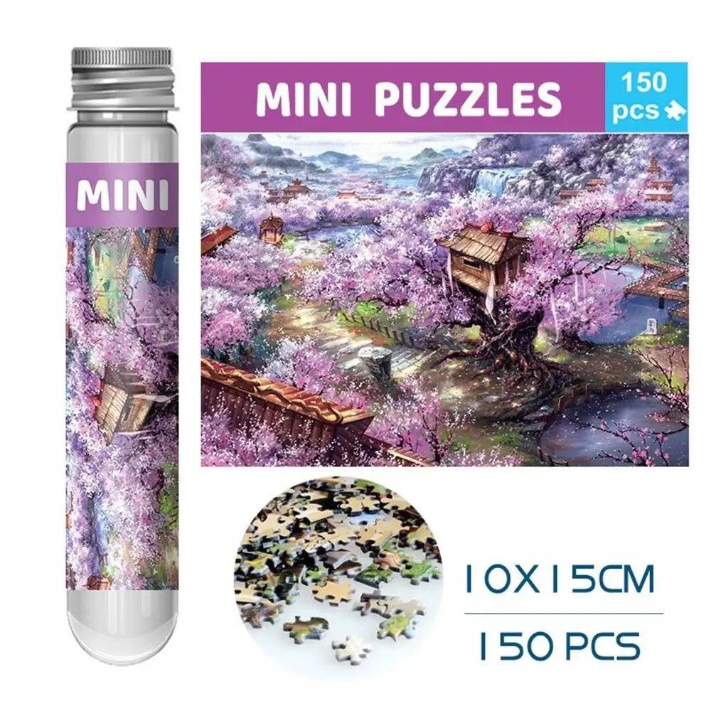 150PCS/Set Oil Painting Jigsaw Puzzles Mini Test Tube Oil Painting Jigsaw Gifts Family Educational Toys Adult Children - AIAZ
