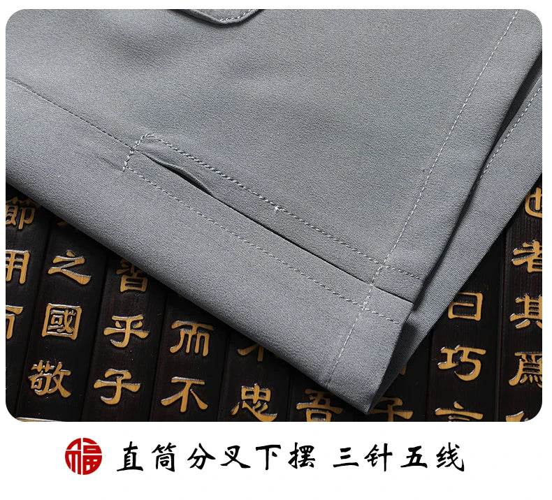 Men's sets (Shirt + trousers) 2025 summer new style men fashion shirt short sleeve shirt High quality shirts male Two Piece - AIAZ