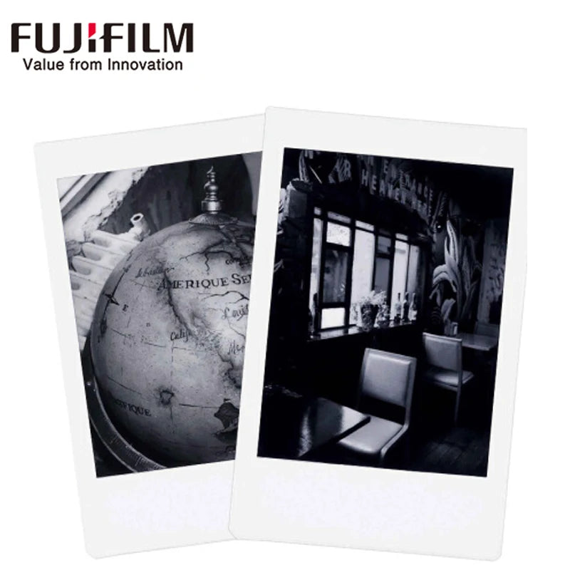 10-100 Sheets Fujifilm Fuji Instax Mini 12 11 8 9 Black and white Monochrome Films for Instant Mini 8 9 7s 25 Camera Photo Paper