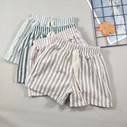 Children's Shorts Children's Pants Single Item Pants Pure Cotton Boys Casual Pants Girls Shorts Baby Jackets Pants British Style