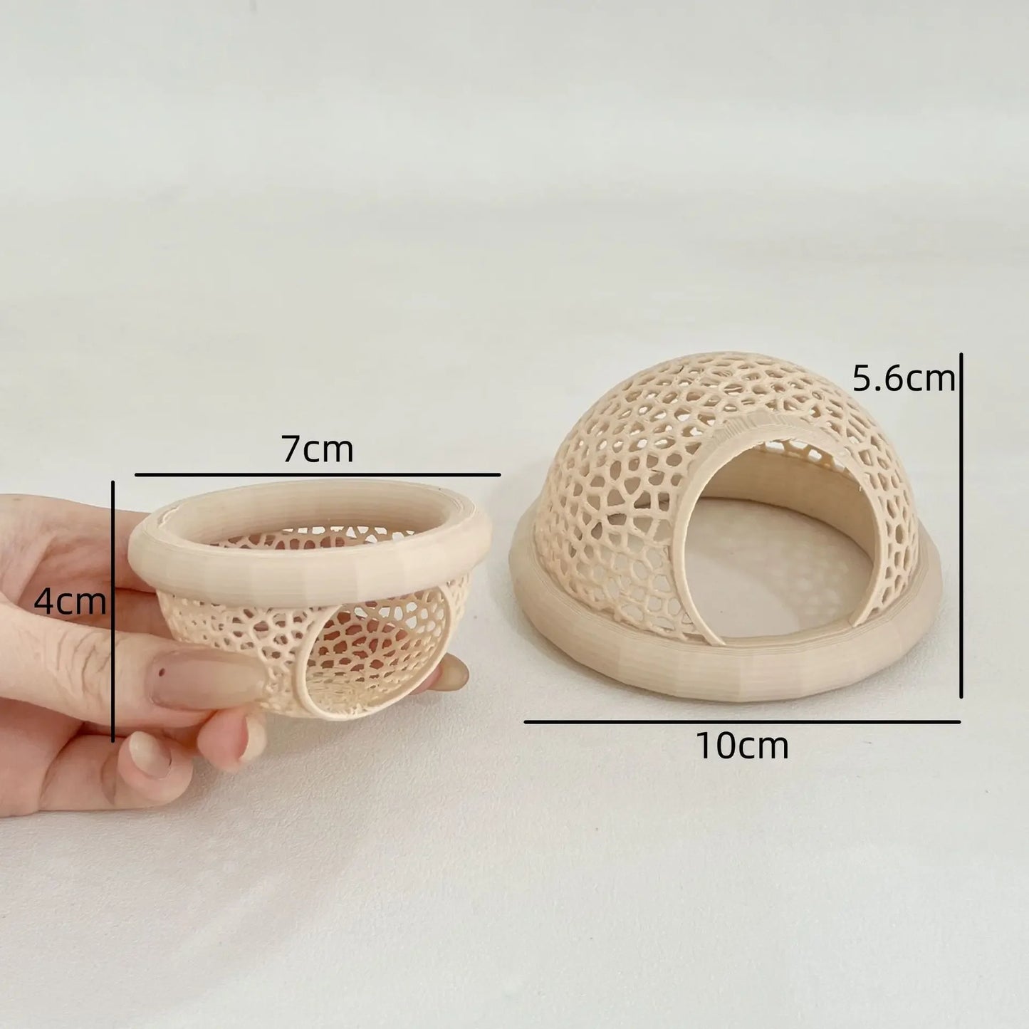 Aquarium Floating Cave Fish Shrimp Hideout Shelter 3-in-1 Hammock Feeding Ring & Resting Spot for Betta Small Aquatic Pets