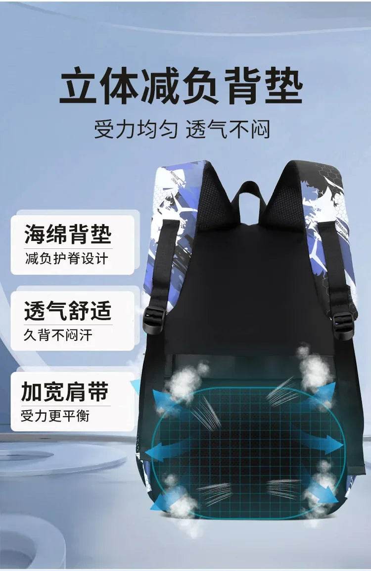 2024 Waterproof Children school Backpack School Bags Boys kids Schoolbag primary School backpack Kids Book Bag mochila1-6 garde - AIAZ
