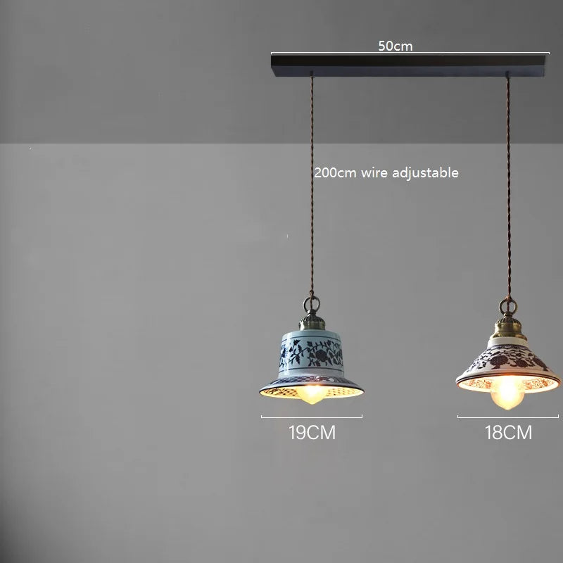 IWHD Modern Simple Ceramic LED Pendant Lamp Home Indoor Decor Lighting Bedroom Restaurant Dinning Living Room Lights Hanglamp