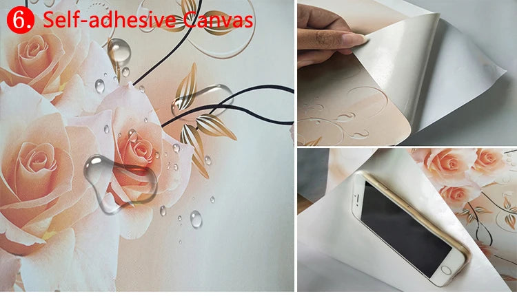 Custom 3D Wall Mural Plant Leaf Pastoral Wallpaper Bedroom Living Room TV Background Waterproof Canvas Fabric Painting Wall Art