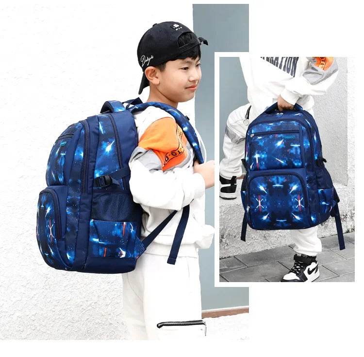 Boys Backpacks 3 Pieces Sets School Bags Large Size Bag For Teenagers Children Knapsack Big Boy Backpack Middle School Students - AIAZ