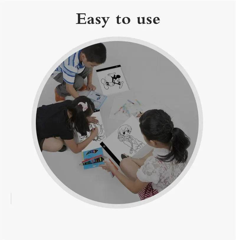 Led Drawing Copy Pad Table Animation Painting Educational Toys 3 Level Dimmable Board Gift Adjustable Light Notepad For Children - AIAZ