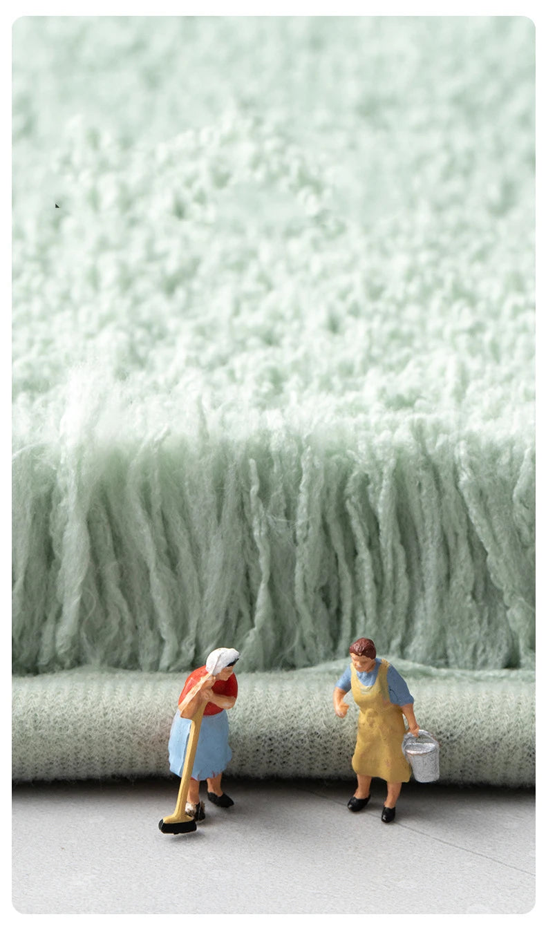 Thick Microfiber Bathroom Doormat,Soft Feeling Bath Feet Carpet,Toilet,Bathtub Side Floor Rugs,Anti-skid Bottom,80x120cm,50x80cm