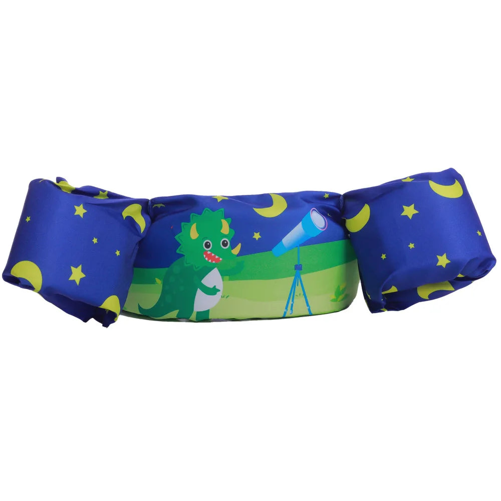 Baby Float Cartoon Arm Sleeve Swimsuit Foam Safety Adjustable Life Jacket Swimming Training Floating Pool Float Swimming Ring