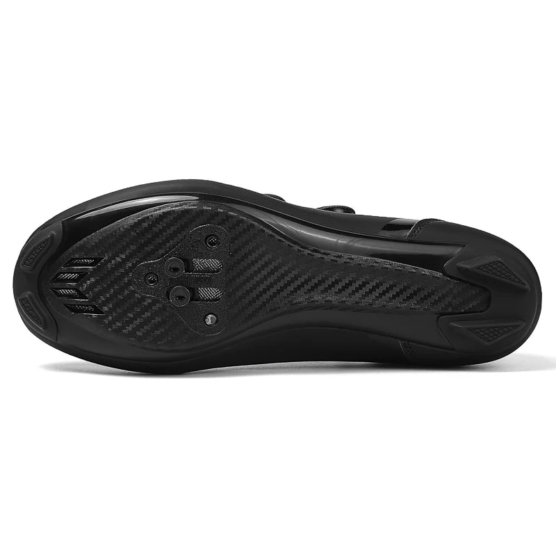 Breathable road cycling shoes for indoor and outdoor cycling, adjustable buckle closure, durable TPU sole, cycling accessories