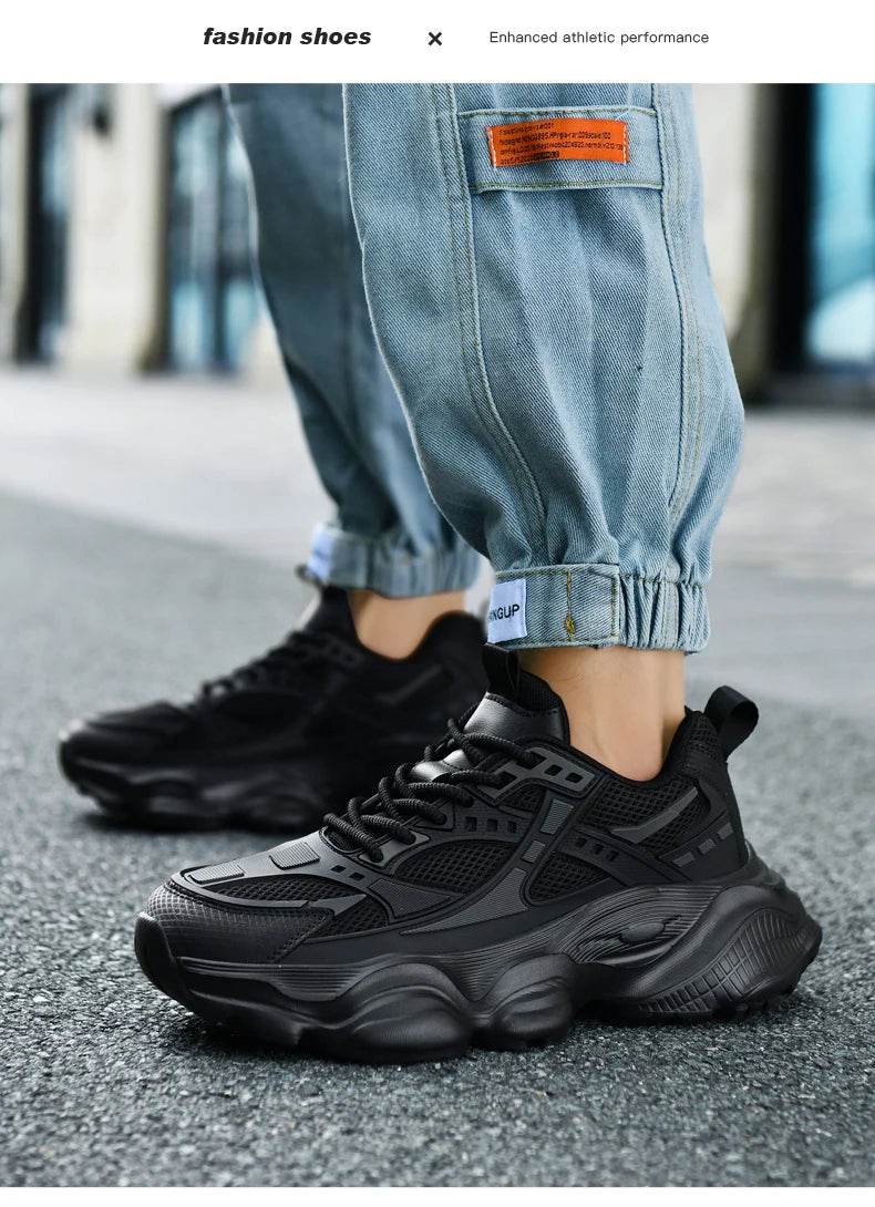 Men's Shoes Cool Platform Running Sneakers Men Fashion Good Large Size 48 Street Athletic Walking Sneakers For Men High Quality - AIAZ