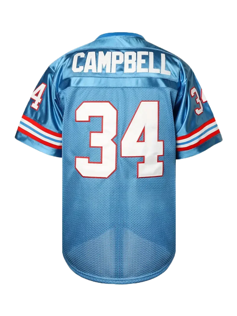 Men's 34 Letter Embroidered American Football Jersey Breathable Soccer Uniform Custom Shirt Classic Retro Mesh Jersey For Adults