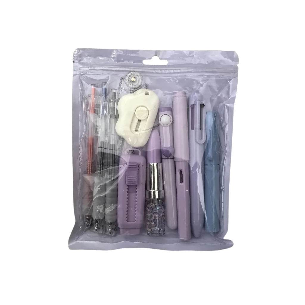 11-in-1 Student Stationery Set Back To School Materials Useful Study Supplies - AIAZ