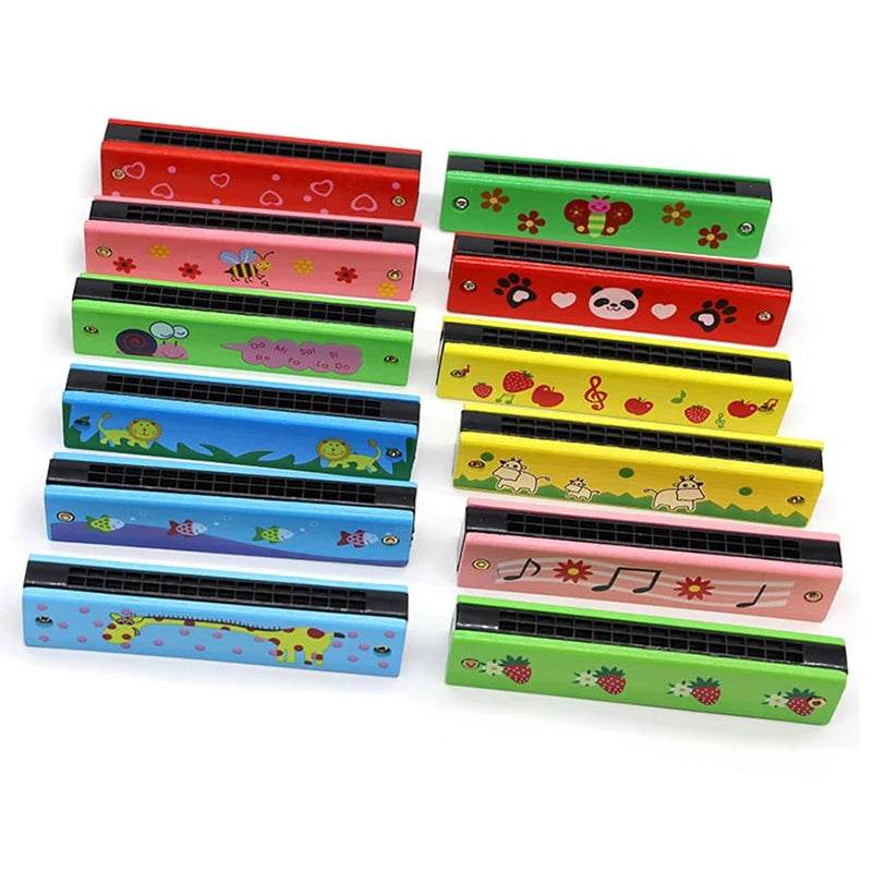 Children Wooden Harmonica Musical Instrument Toys Music Teaching Aids Puzzle Early Education Kindergarten Beginners TMZ - AIAZ