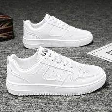 Men's Shoes Explosion Thick Soled Leather Small White Shoes Men's Trendy Shoes with Fashion Board Shoes Street Casual Shoes - AIAZ