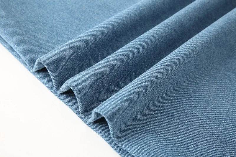 MUJER 2025 Women's Jeans Blue Baggy Jeans for Women High Waist Mom Jeans Woman Wide Leg Denim Pants Woman Jeans Summer Trousers - AIAZ