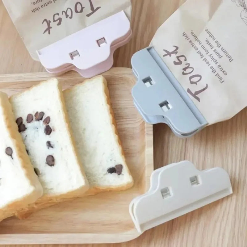 5PCS Food Storage Clips Durable Kitchen Organizer for Snack Bags Preservation Sealing Clamps Household Essentials