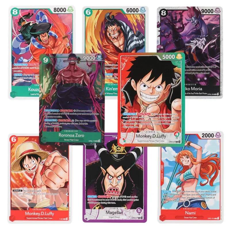 40/300Pcs Anime ONE PIECE card TCG OP-05 Luffy Zoro Shanks Trading Collection Card for Children Gift Toys - AIAZ