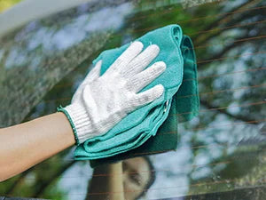 Microfiber Cleaning Cloth 12 Pack Cleaning Rags Cleaning Towels with 4 Color Assorted 11.5"X11.5"(Green/Blue/Yellow/Pink)