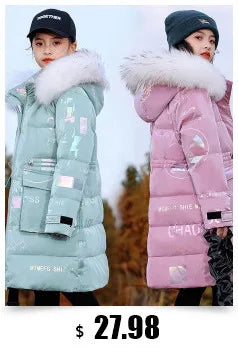 -30 degree Winter Ski Suit Plus Velvet Baby Jumpsuit Boy Overalls Warm Kids toddler girl Clothes Children Clothing coat overcoat