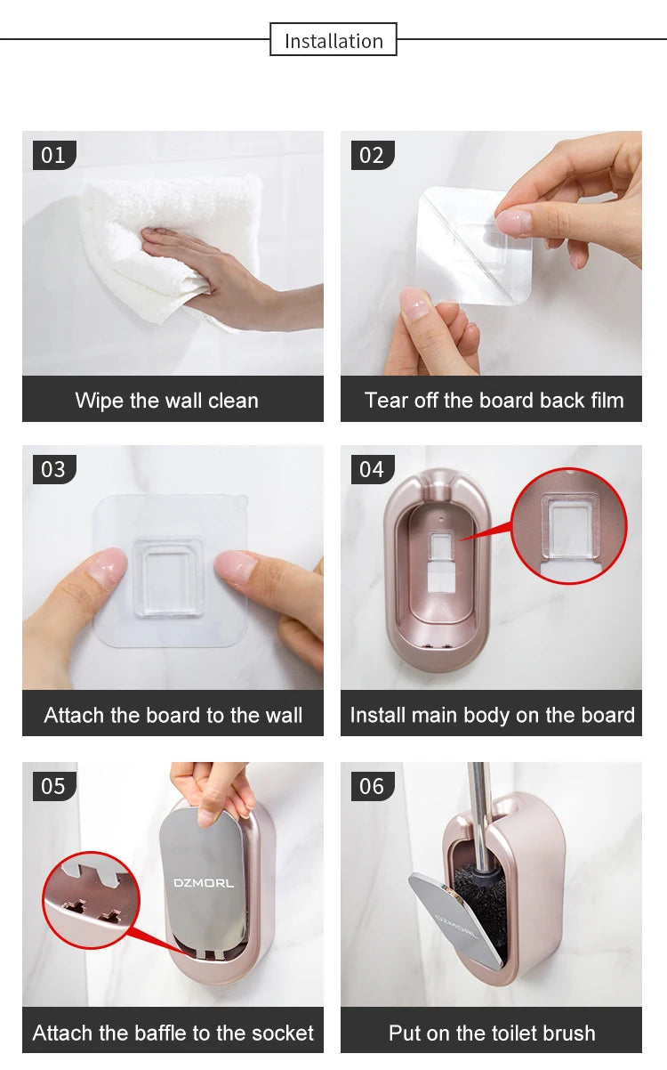 Golden Paper Holder Wall-mounted Toilet Brush Plastic Creative Toilet Paper Box Nordic Trash Can Waste Bins Bathroom Accessories