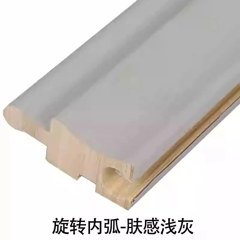 6 pieces 2.3M Rotating Solid Wood Grille Panel - Small Great wall Wrapped Cylinder Curved Internet Red Background Wall