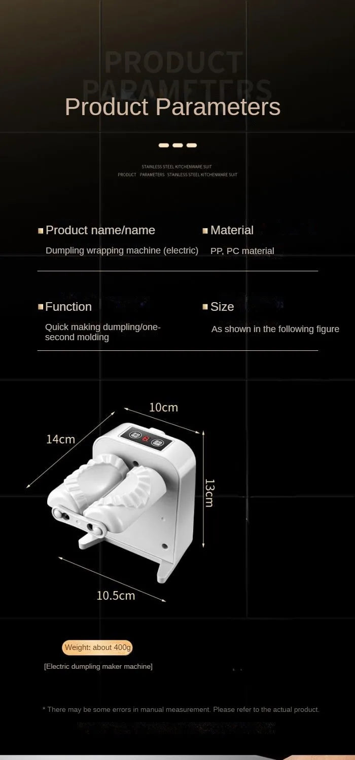 New Electric Dumpling Wrapping Machine Small Food Processors Electric Kitchen Appliances Procesadores De Alimentos