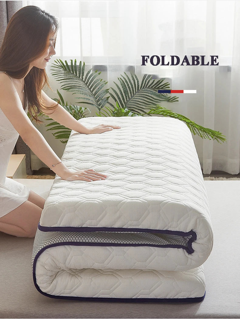 Household Thickened Foldable Tatami Cotton Mattress Cushion Non-Slip Mat for Home Student  Dormitory hotel Single Double Bed